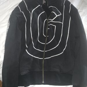 UGG Black Jacket with Gold Zipper